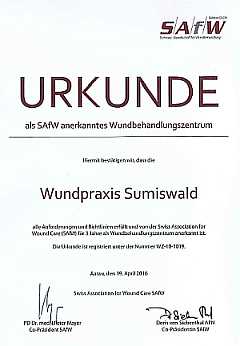 Urkunde SAfW